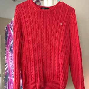 EUC Ralph Lauren sweater orange color